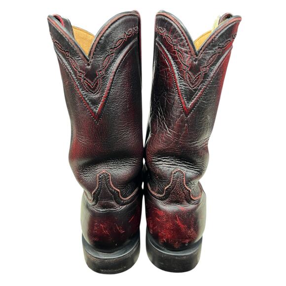 Cody James Men’s Black Cherry Distressed Cowboy Boot Size US 8.5 D - Picture 8 of 11